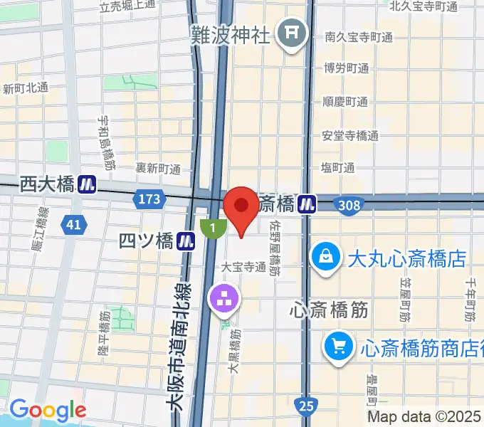 Root Down Recordsの地図