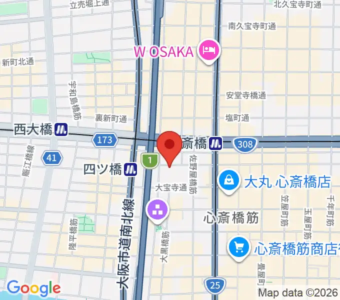 Root Down Recordsの地図