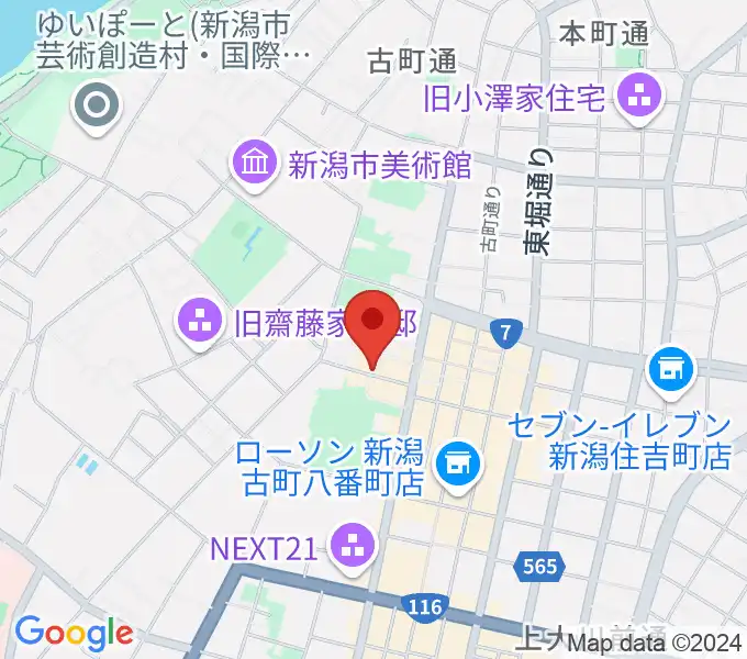 新潟 Live Bar Mushの地図