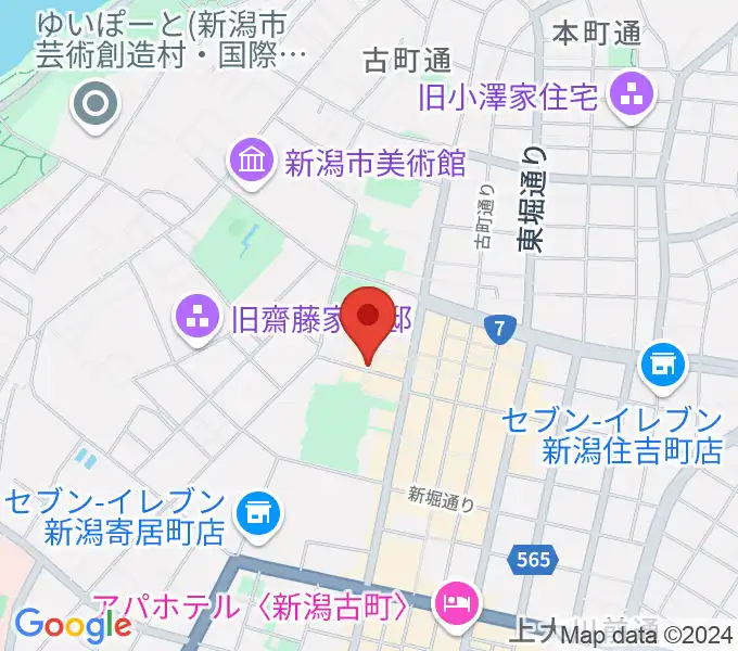 新潟 Live Bar Mushの地図