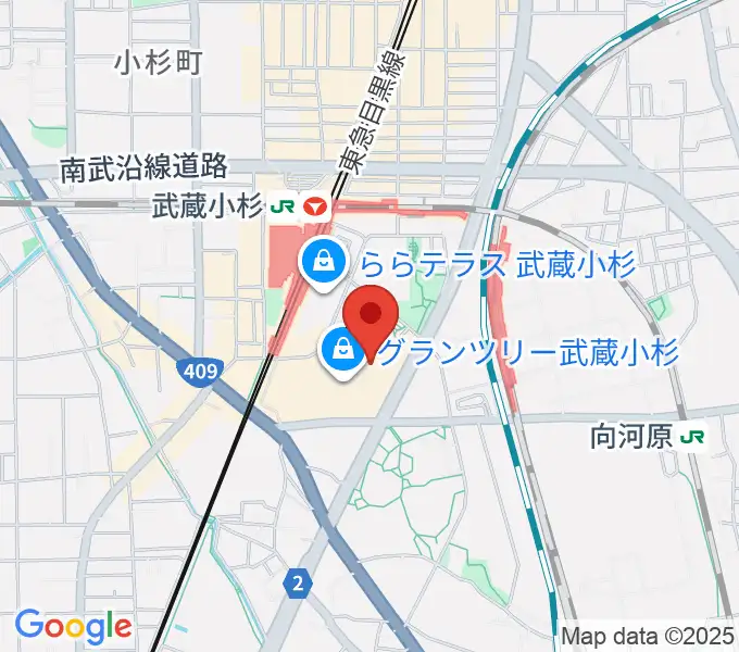 タワーレコード グランツリー武蔵小杉店の地図