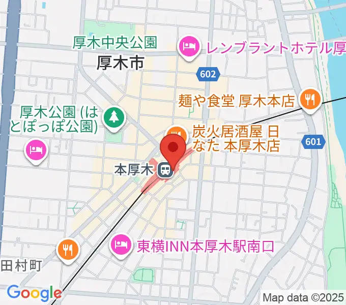 山野楽器 本厚木ミロード店の地図