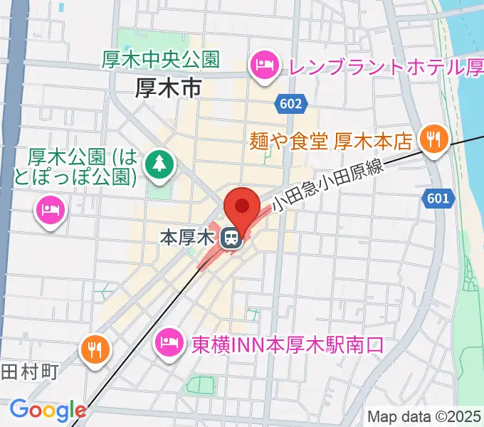 山野楽器 本厚木ミロード店の地図
