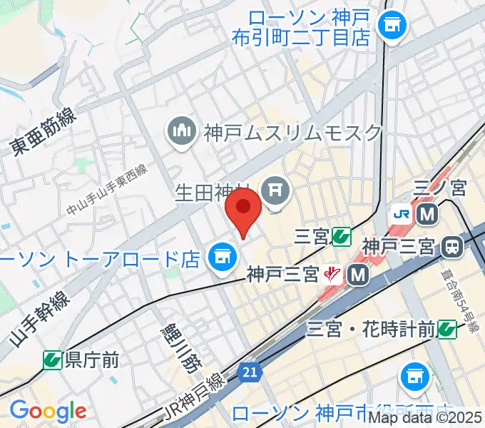 神戸Brothers and Sistersの地図