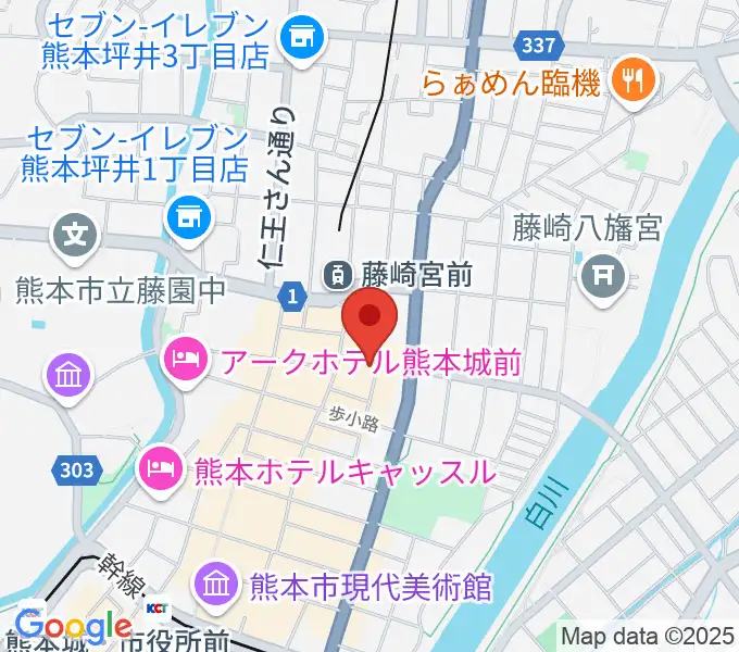 PEANUTS RECORDSの地図