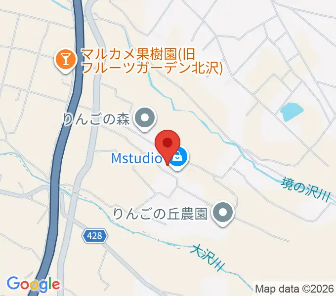 Mstudio エムスタの地図