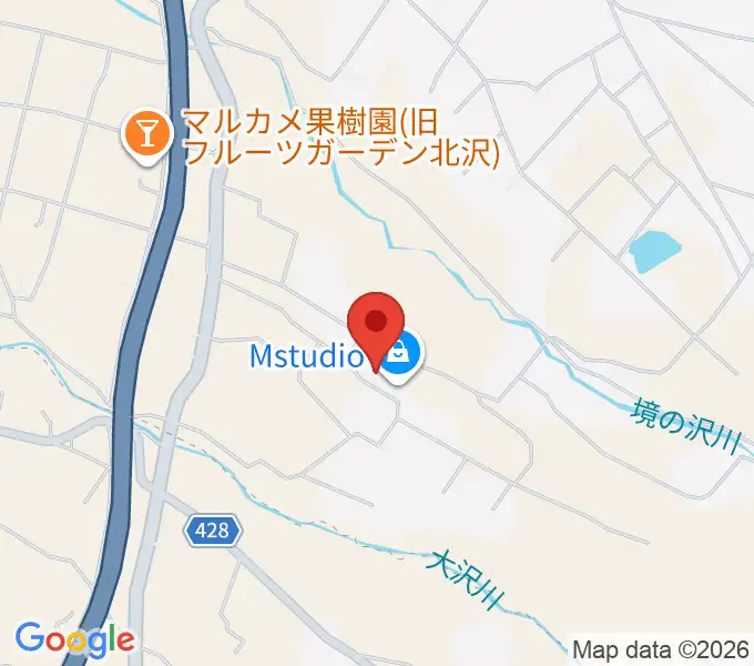Mstudio エムスタの地図