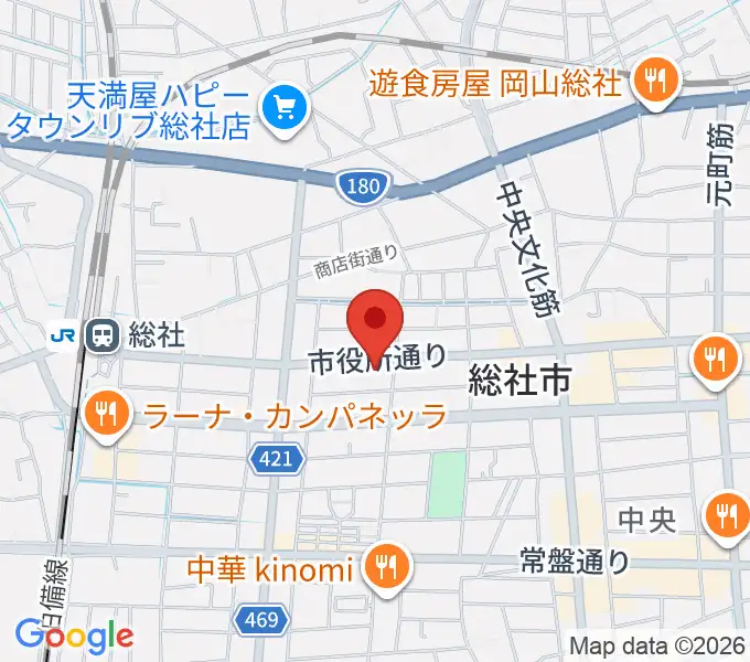 レコード屋 総社店の地図