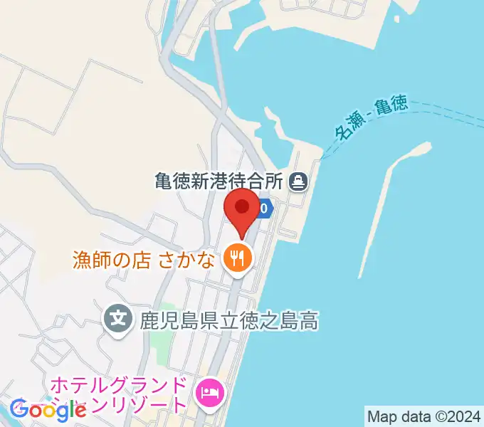 徳之島町文化会館の地図