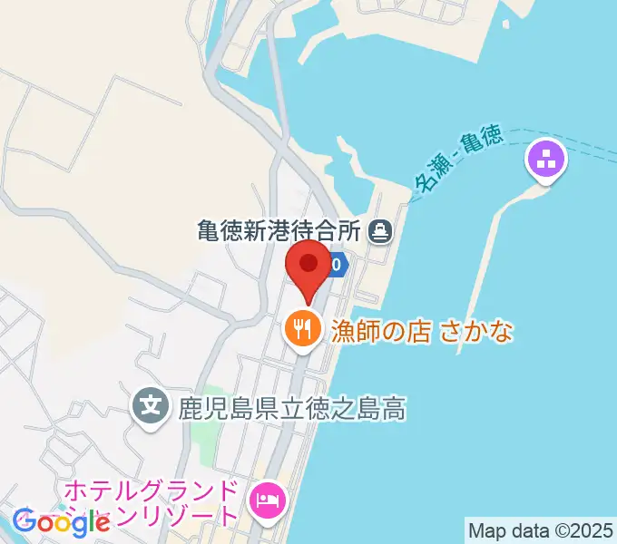 徳之島町文化会館の地図