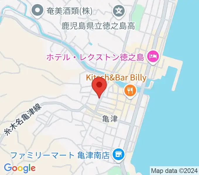 徳之島MACの地図