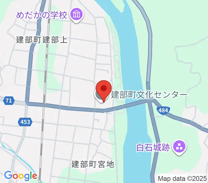 建部町文化センターの地図