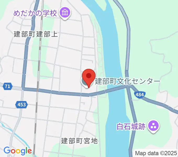 建部町文化センターの地図
