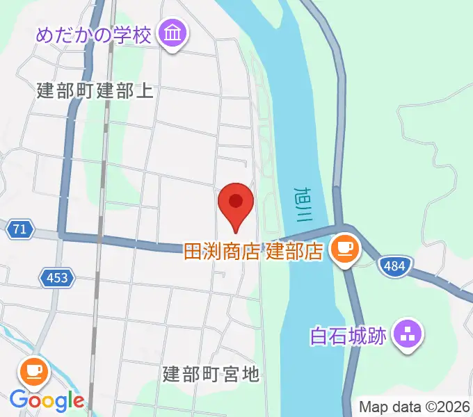 建部町文化センターの地図