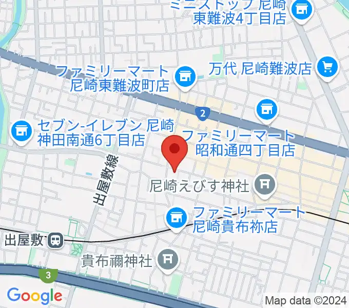 尼崎toraの地図