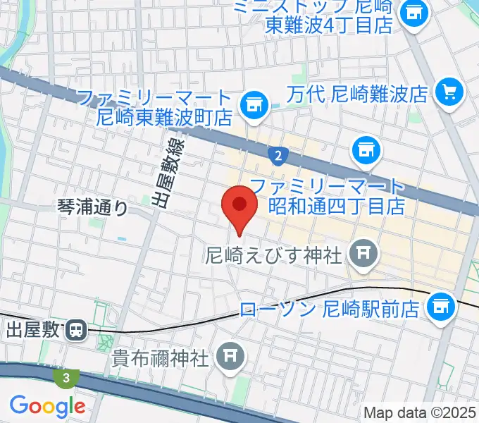 尼崎toraの地図