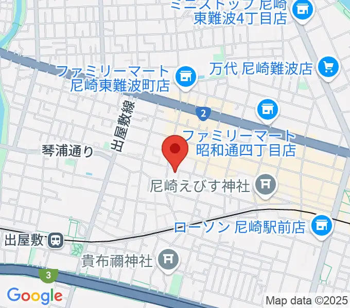 尼崎toraの地図