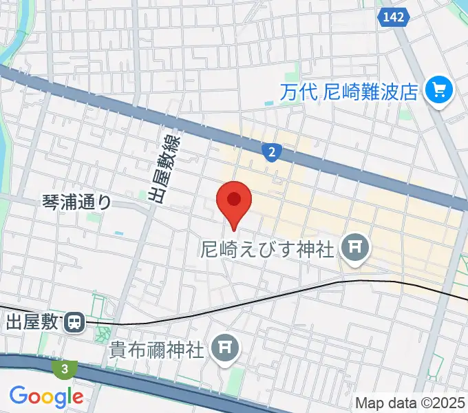 尼崎toraの地図