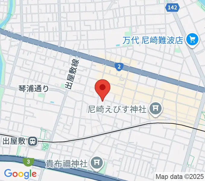 尼崎toraの地図