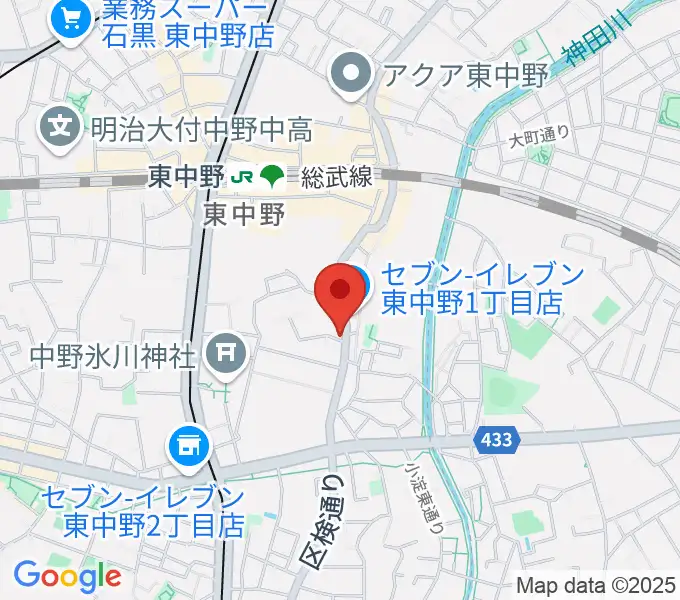 東中野オルト・スピーカーの地図