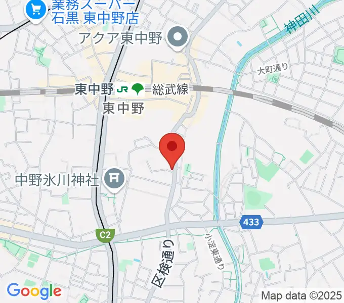 東中野オルト・スピーカーの地図