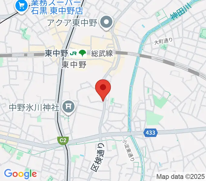 東中野オルト・スピーカーの地図