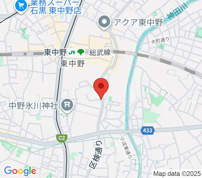 東中野オルト・スピーカーの地図