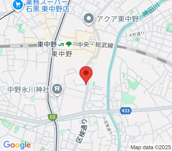 東中野オルト・スピーカーの地図