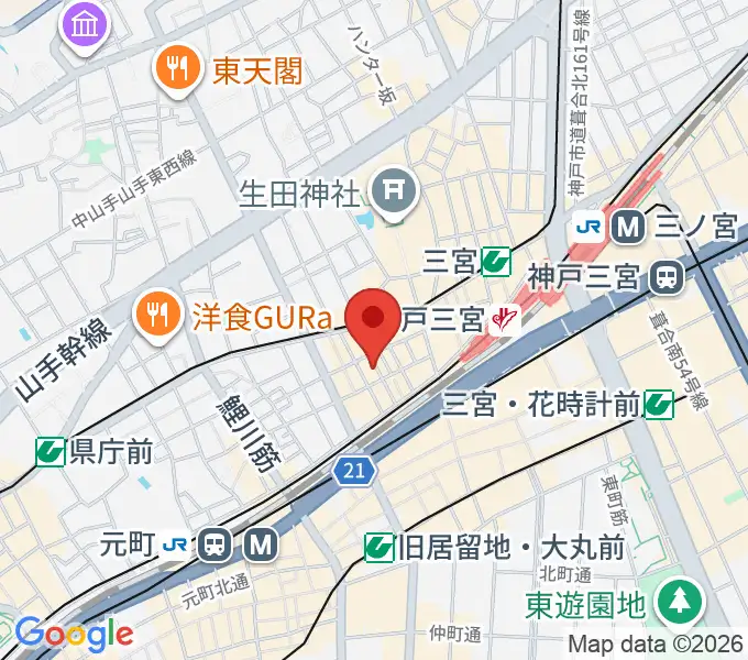 Underground Galleryの地図