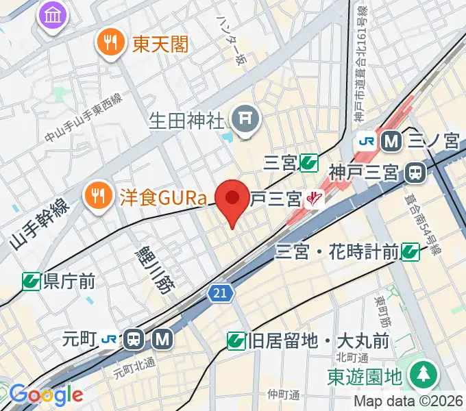 Underground Galleryの地図