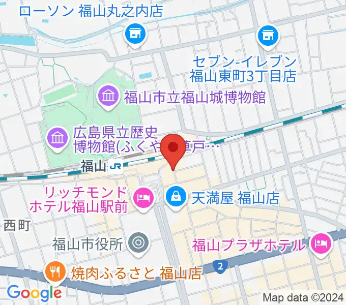 福山DUOの地図