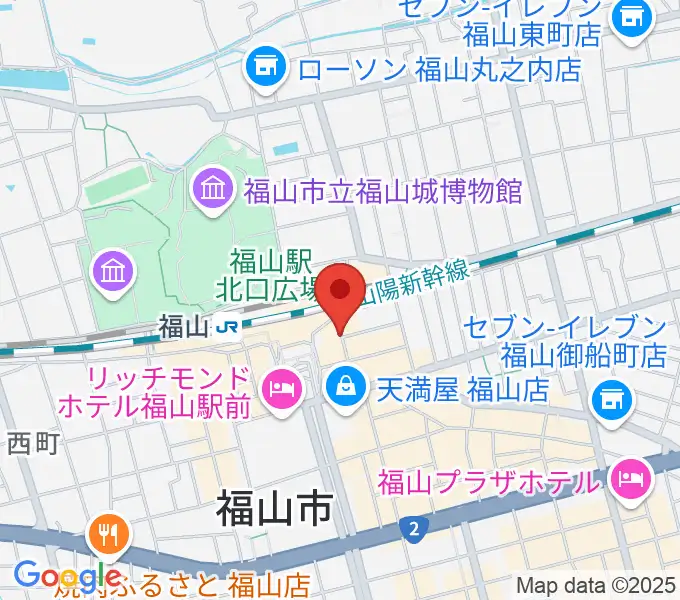 福山DUOの地図