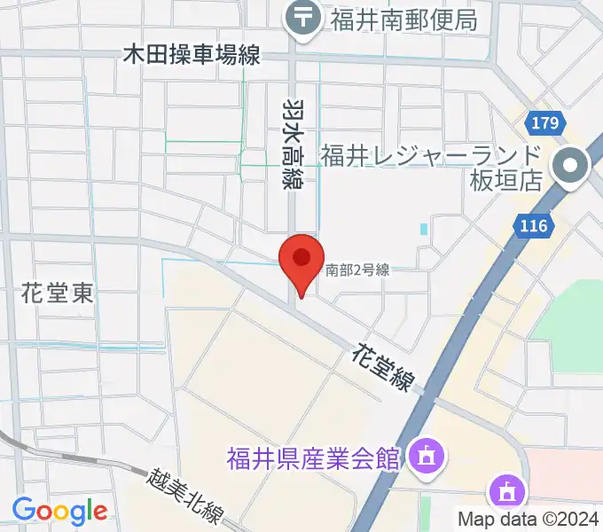 フラミンゴレコーズの地図