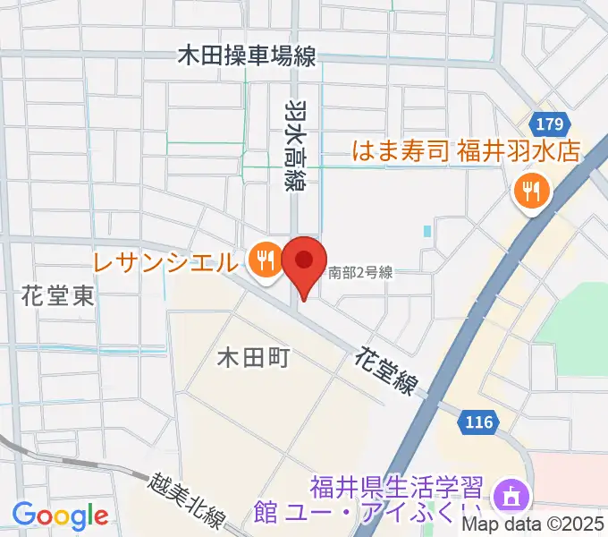 フラミンゴレコーズの地図