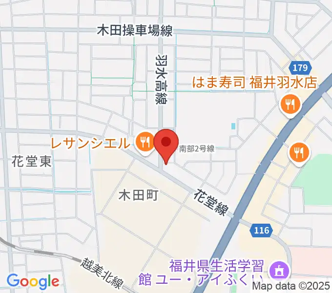 フラミンゴレコーズの地図