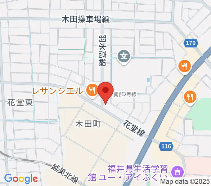 フラミンゴレコーズの地図