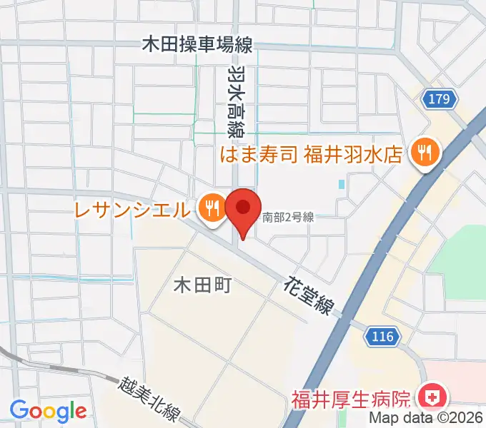 フラミンゴレコーズの地図