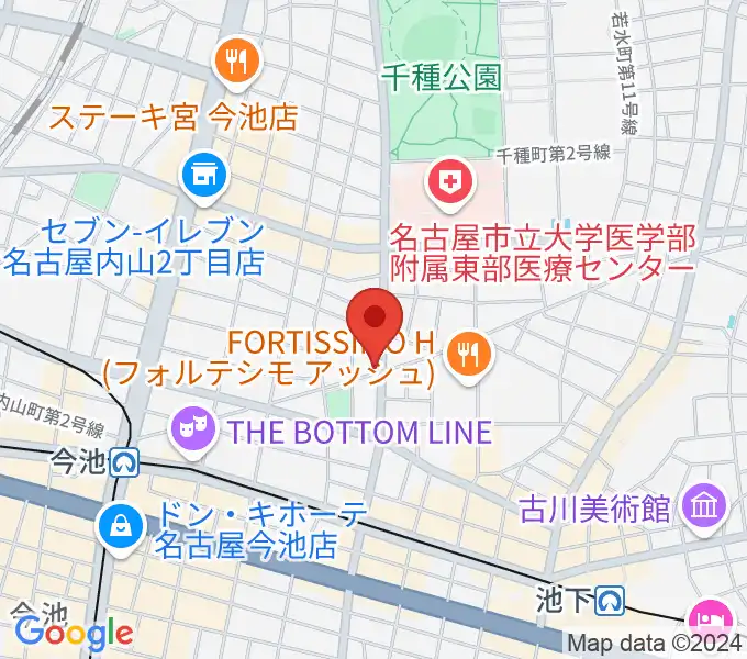 ナイトカフェ弾き語りの地図