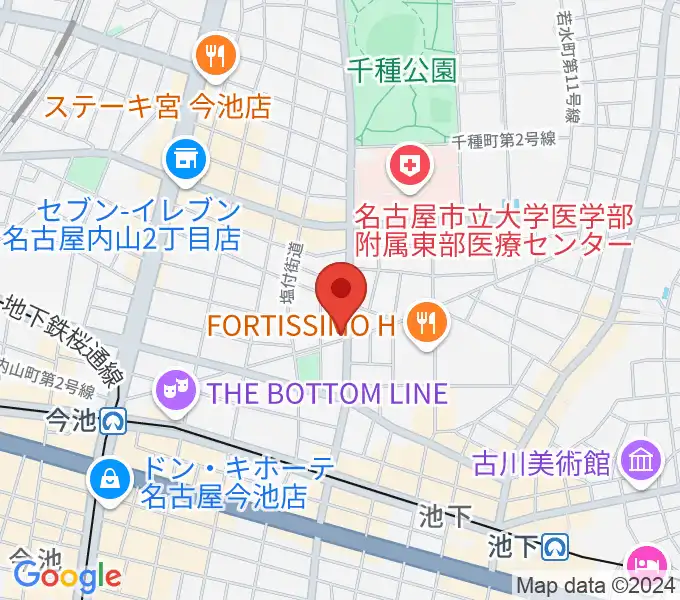 ナイトカフェ弾き語りの地図