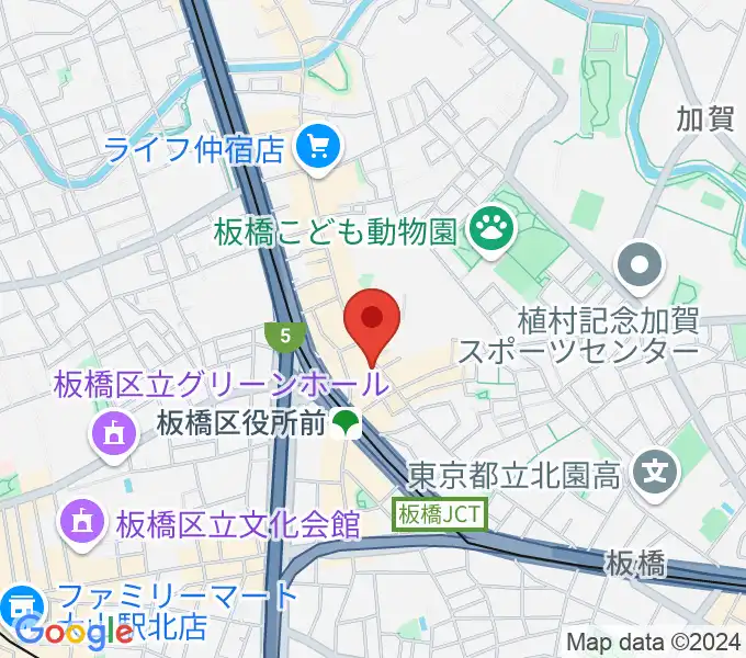 ドリームズカフェの地図