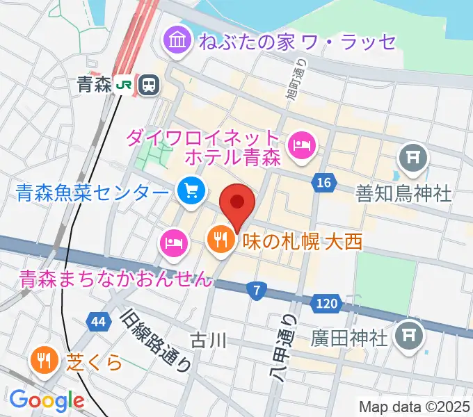 青森BLACKBOXの地図