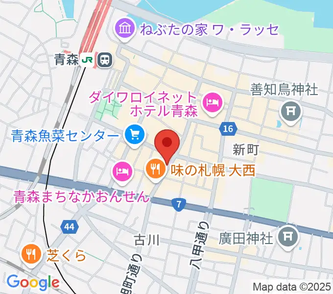 青森BLACKBOXの地図