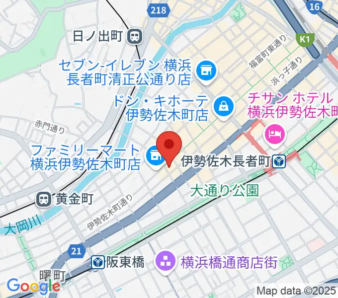 伊勢佐木町CROSS STREETの地図