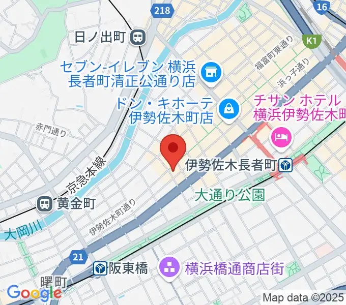 伊勢佐木町CROSS STREETの地図