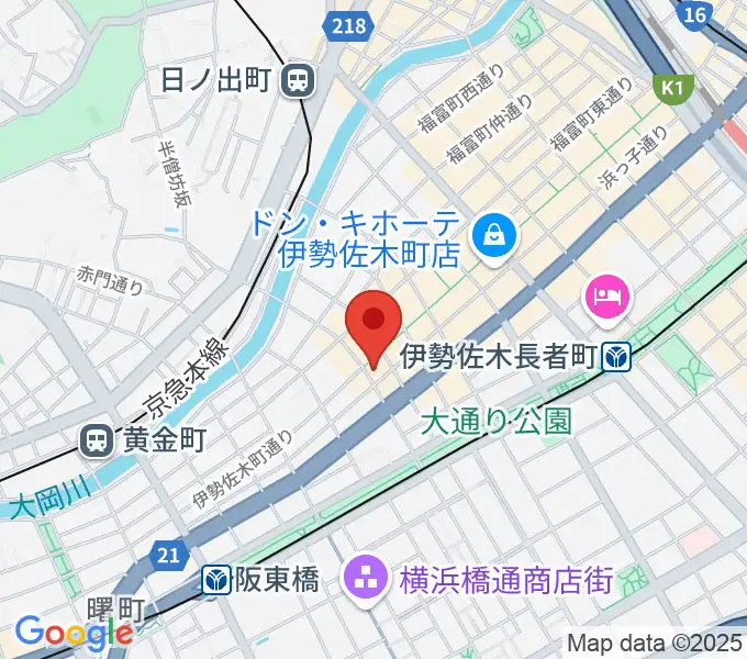 伊勢佐木町CROSS STREETの地図