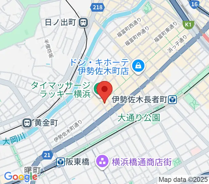 伊勢佐木町CROSS STREETの地図