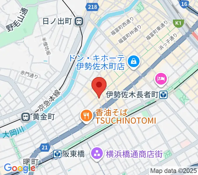 伊勢佐木町CROSS STREETの地図
