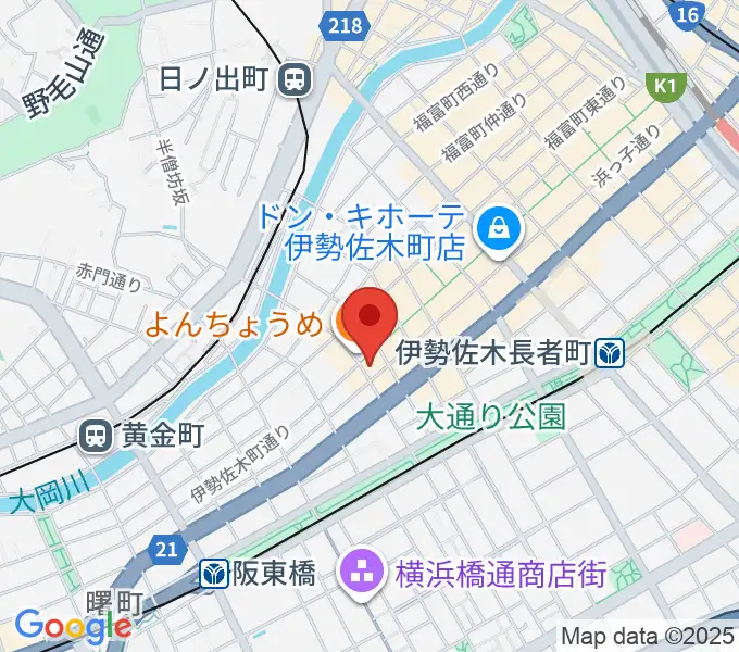伊勢佐木町CROSS STREETの地図