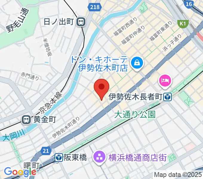 伊勢佐木町CROSS STREETの地図