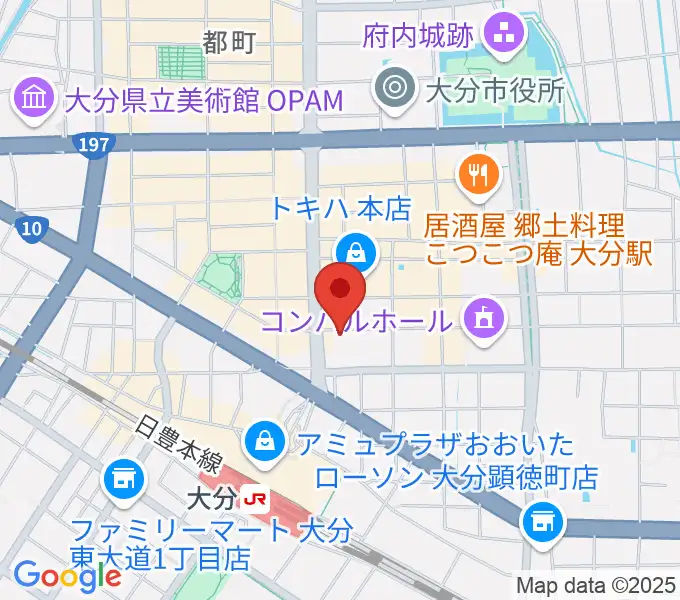 大分BackStageの地図